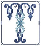 Decorative Blue Alphabet T (image for) Decorative Blue Alphabet T